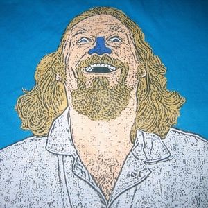 CULTURE CLUB Men's Blue Graphic Animated Tee, S